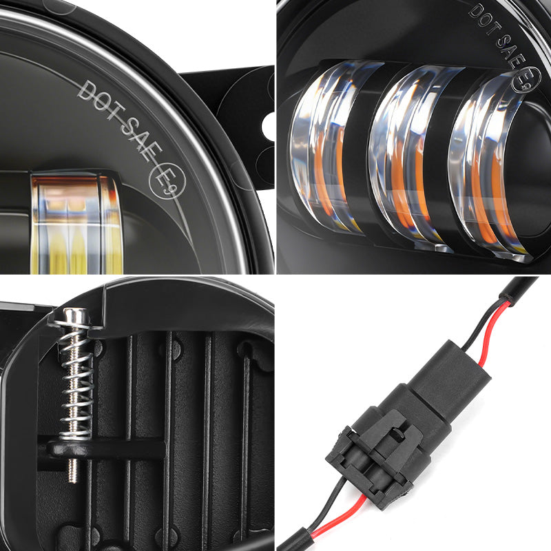 Conjunto de luces antiniebla LED ámbar para Ford Bronco 2021-2023