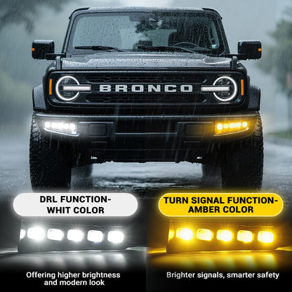 ford bronco fog lights with witchable color