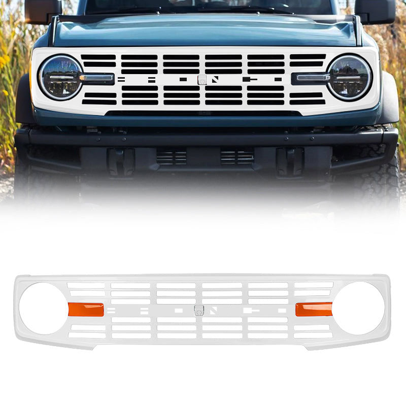 Blue Color Bronco Front Grill Style