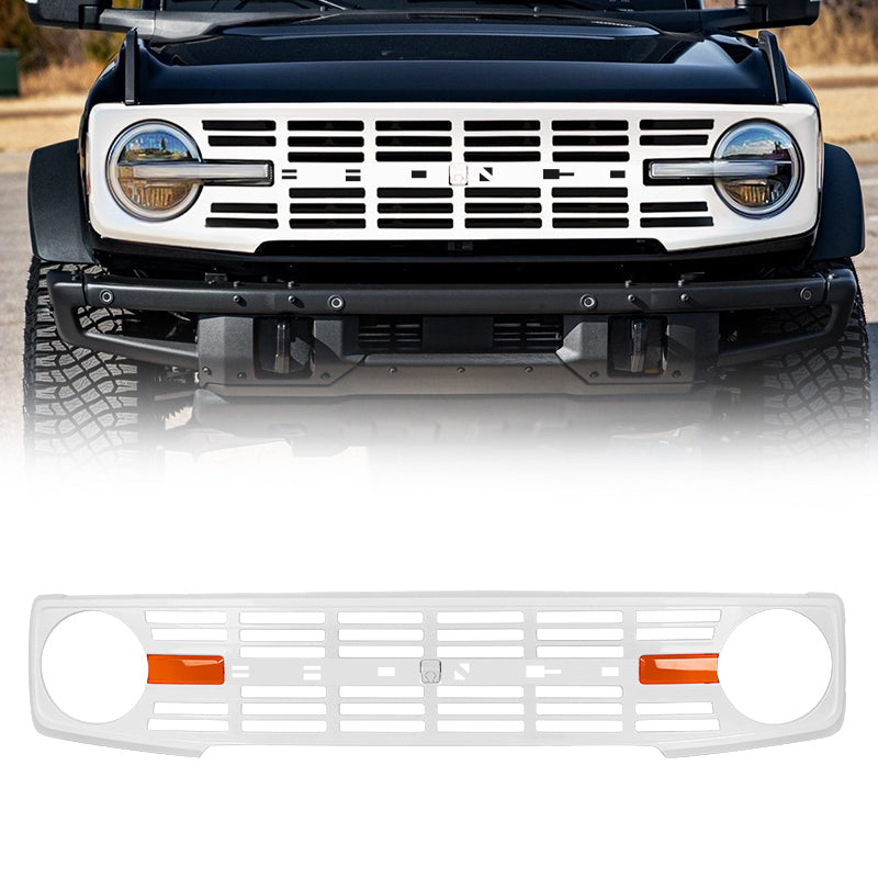 Black Color Bronco Front Grill Style