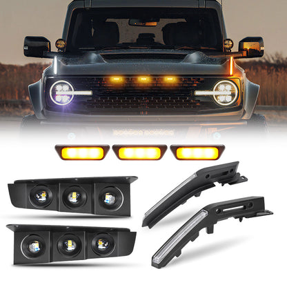 Ford Bronco Fog Light, Trail Marker Light, Grille Light Kits