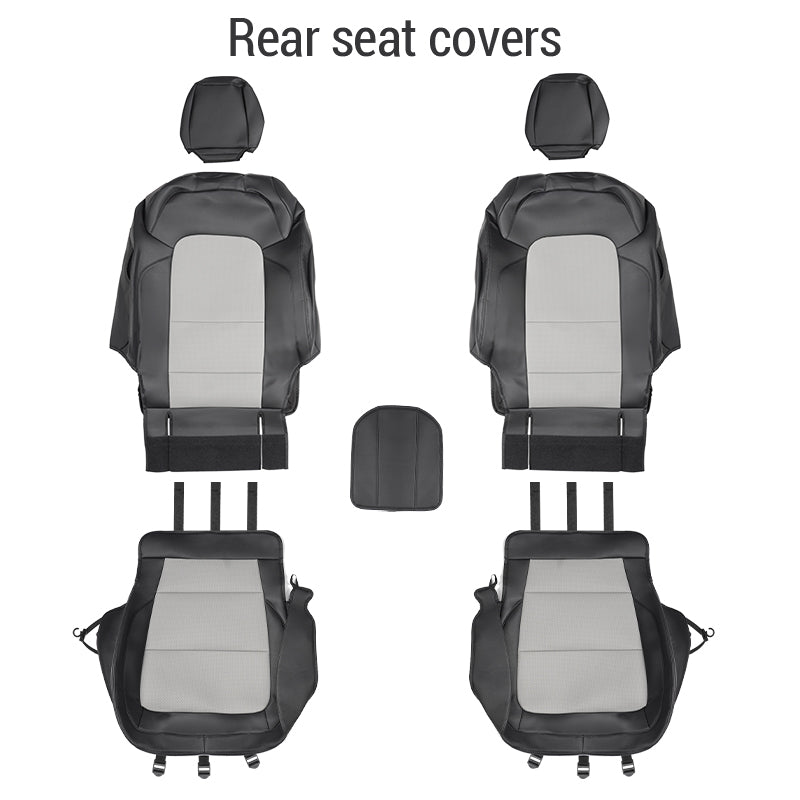 Rear seat cover include