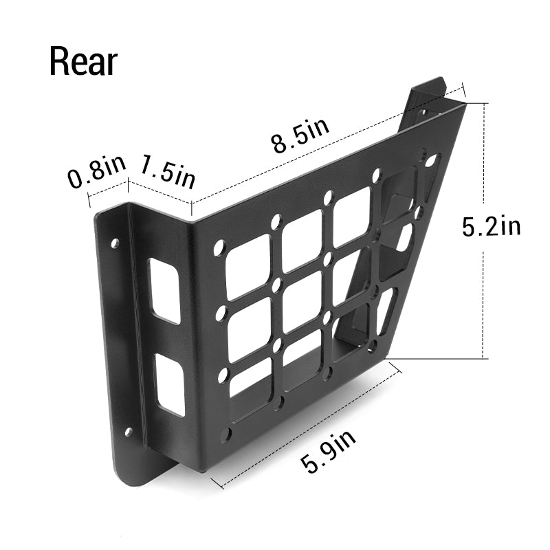 Detailed dimensions of the Ford Bronco Storage Box