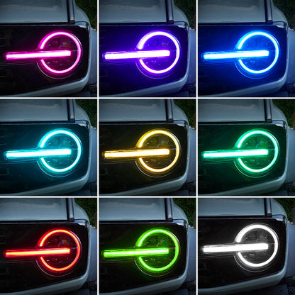 Ford Bronco headlights with RGB halo