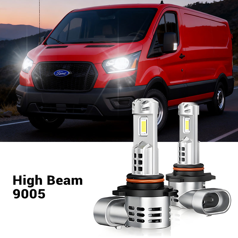Fit For 2015-2025 Ford Transit-150/250/350 H11 9005 LED Headlight Bulbs Cool White