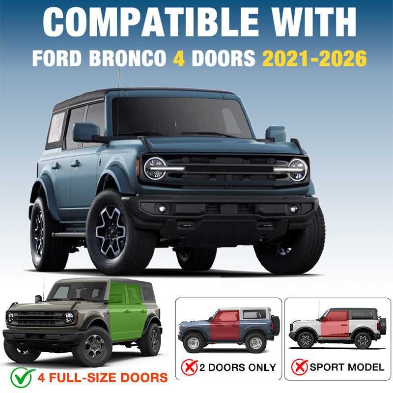 Dual Step Running Boards for Ford Bronco 2021-2026