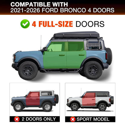 Dual Step Running Boards for Ford Bronco 2021-2026