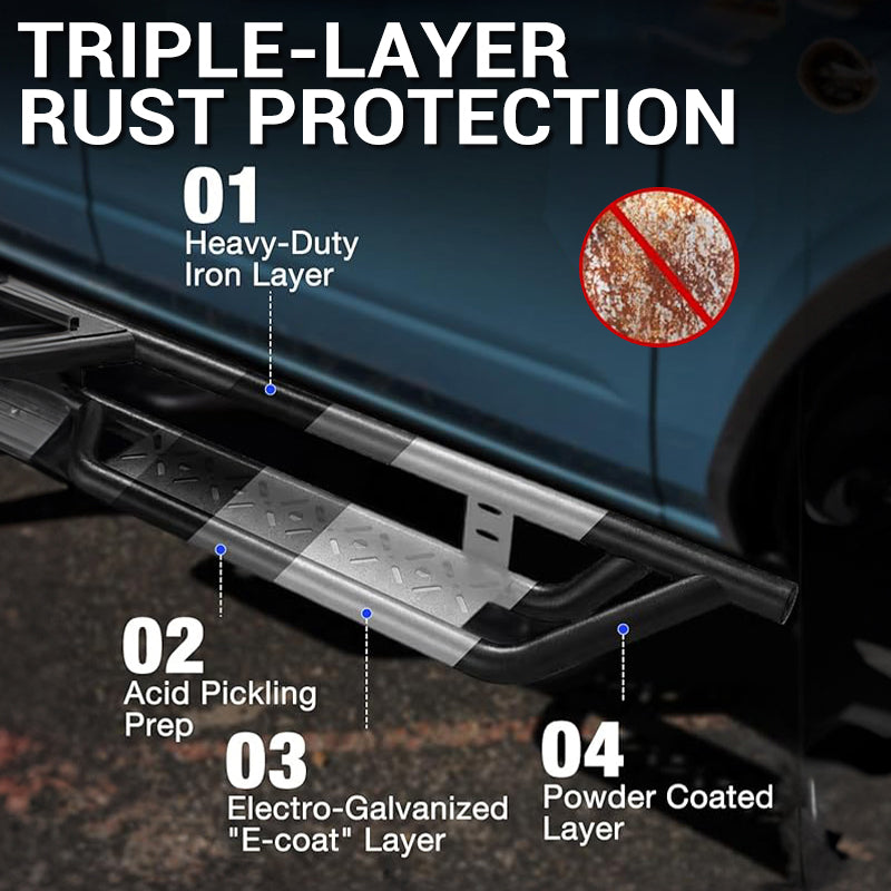 Dual Step Running Boards for Ford Bronco 2021-2026