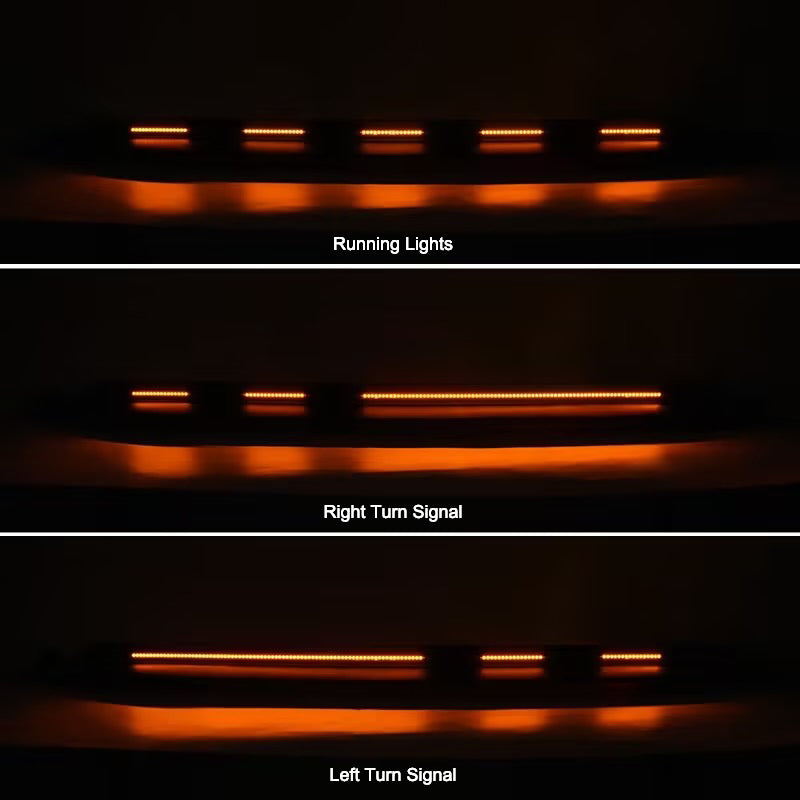 Bronco hood protector with 3 lighting function