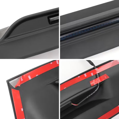 Bronco hood deflector details