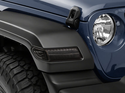 Jeep LED turn signal lights and LED fender light combo feature dynamic sequential indicators