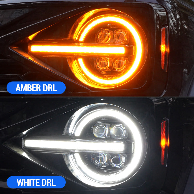 Bronco LED headlights DRL color