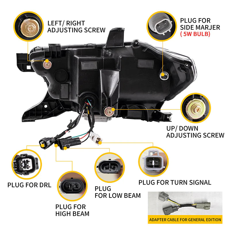 Roxmad LED Headlights For 2016-2023 Toyota Tacoma