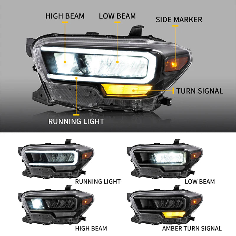 Roxmad LED Headlights For 2016-2023 Toyota Tacoma