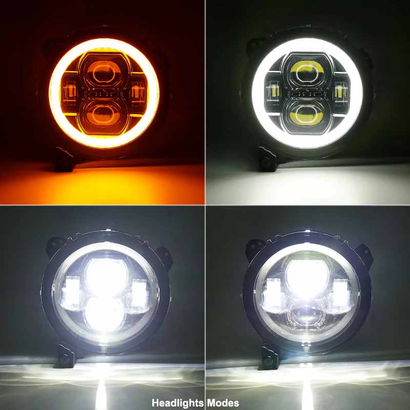 LED Halo Headlights & Flush Mount Tail Lights