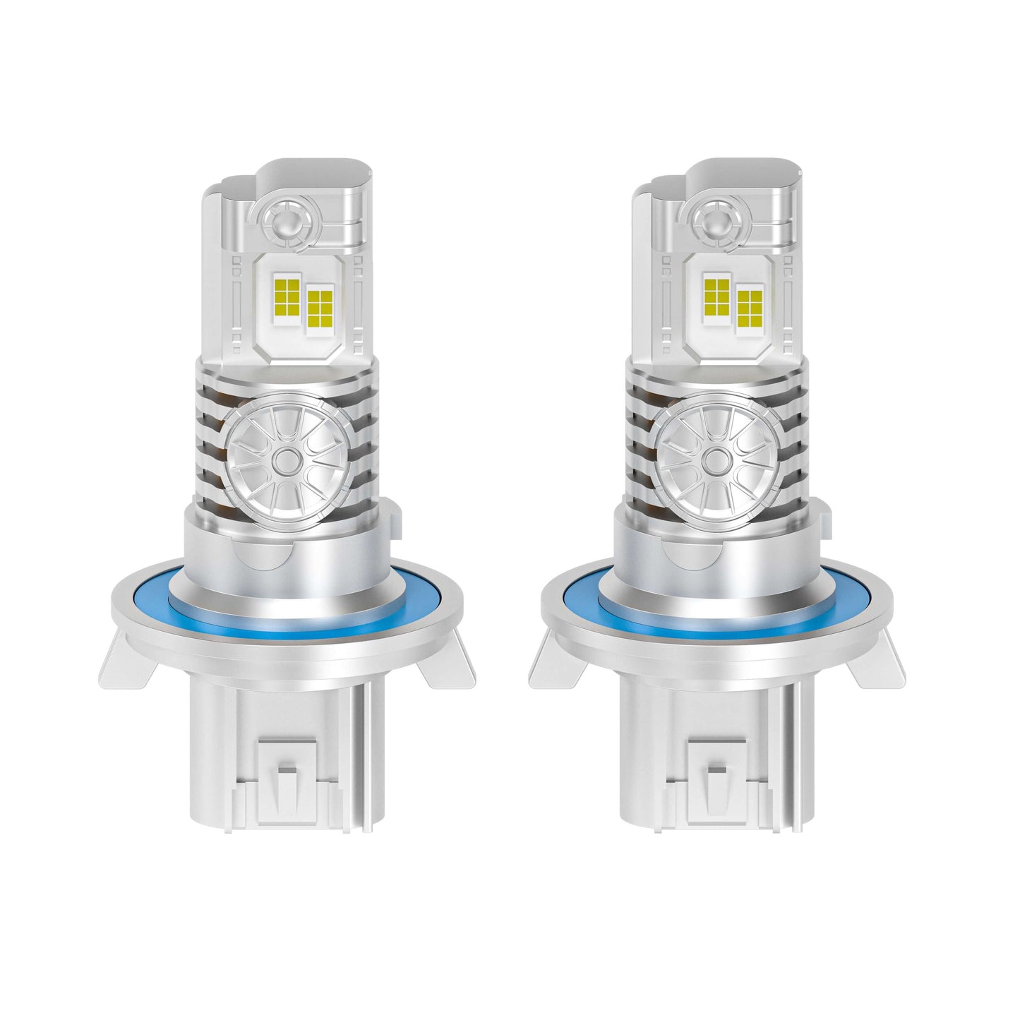 SP Air Series 60W H13 7000LM 6000K LED Headlight Bulbs with dual-beam design and aluminum housing for enhanced cooling and durability.