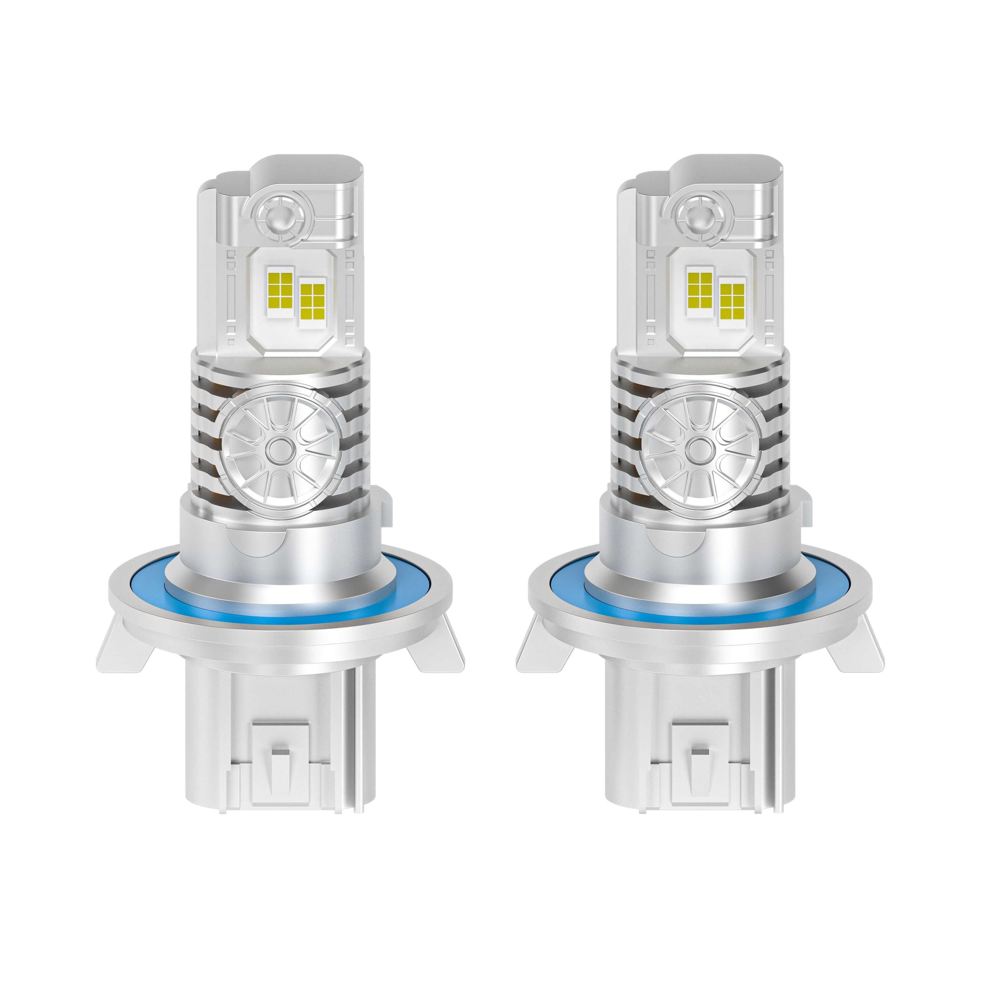 SP Air Series 60W H13 7000LM 6000K LED Headlight Bulbs with dual-beam design and aluminum housing for enhanced cooling and durability.