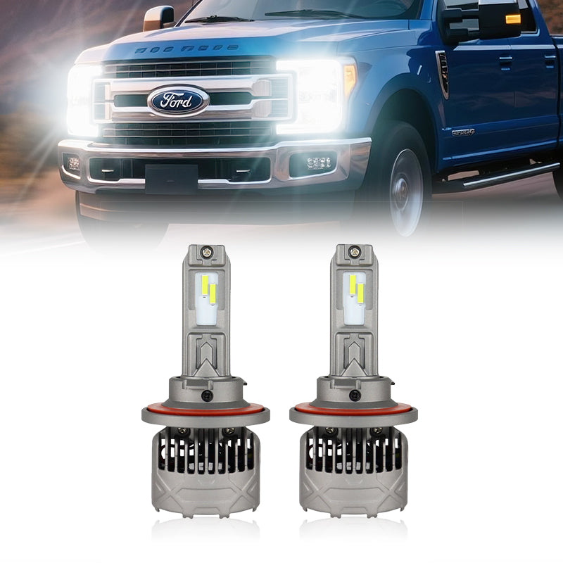 2011-2020 Ford F-350 H13 LED Headlight Bulbs – DOT-Compliant, 600% Brighter Than Halogen (Plug-and-Play Upgrade)