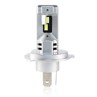 Single H4/9003 LED Headlight Bulb 40W 10000 Lumens with high-efficiency LED chips and durable metal body for enhanced vehicle lighting performance.