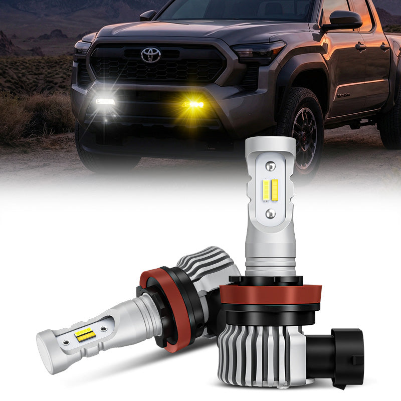 Faros antiniebla LED con interruptor de doble color H8/H9/H11 para Toyota Tacoma 2012 y posteriores