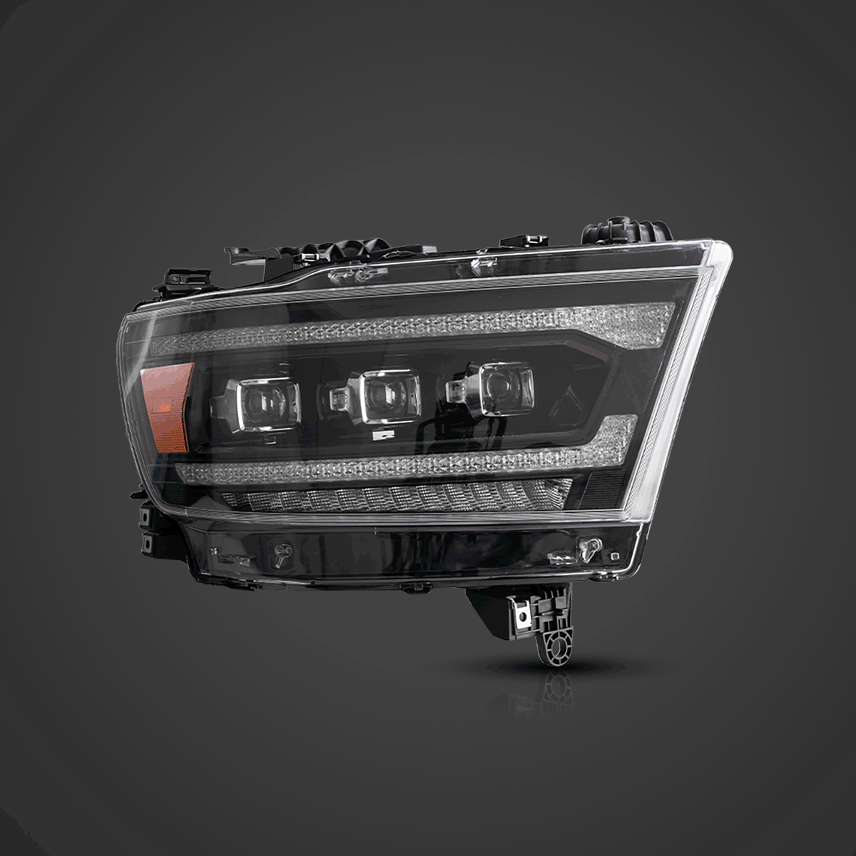 LED Matrix Projector Headlights For Dodge RAM 1500 2019-2025