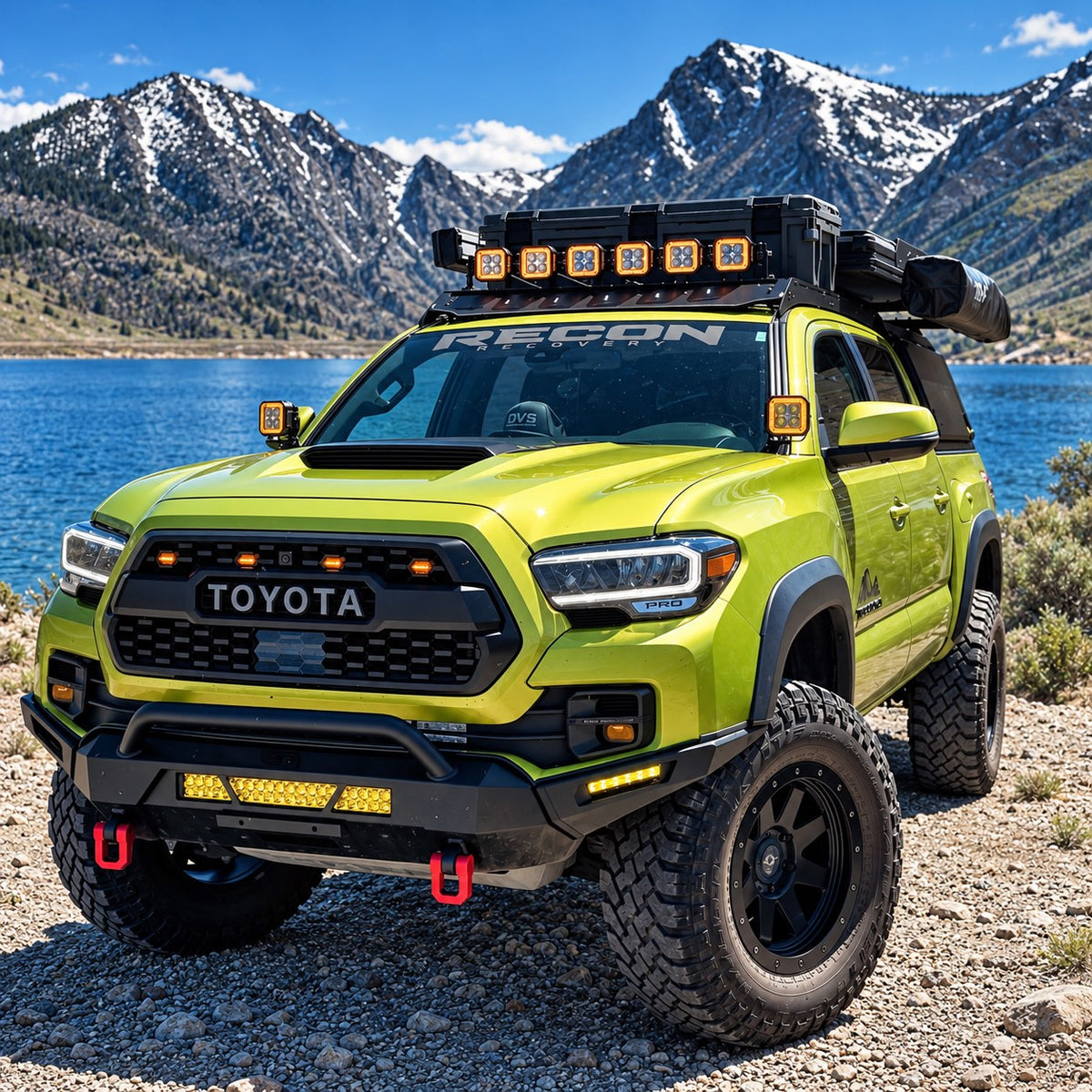 Suparee Hyper 5 Inch Tacoma Ditch Lights Kit With Brackets for 2016-2023 Toyota Tacoma