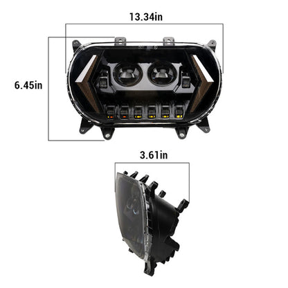 Harley Road Glide headlights details