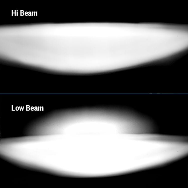 Harley Road Glide headlight lighting display