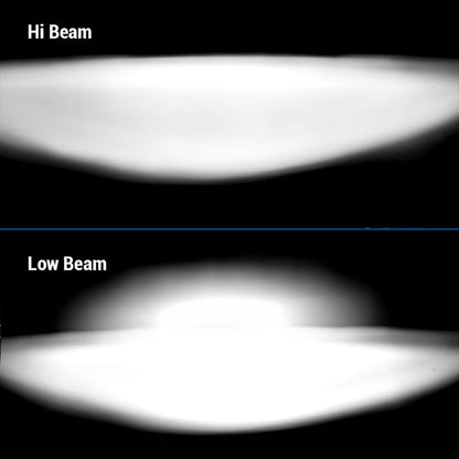 Harley Road Glide headlight lighting display