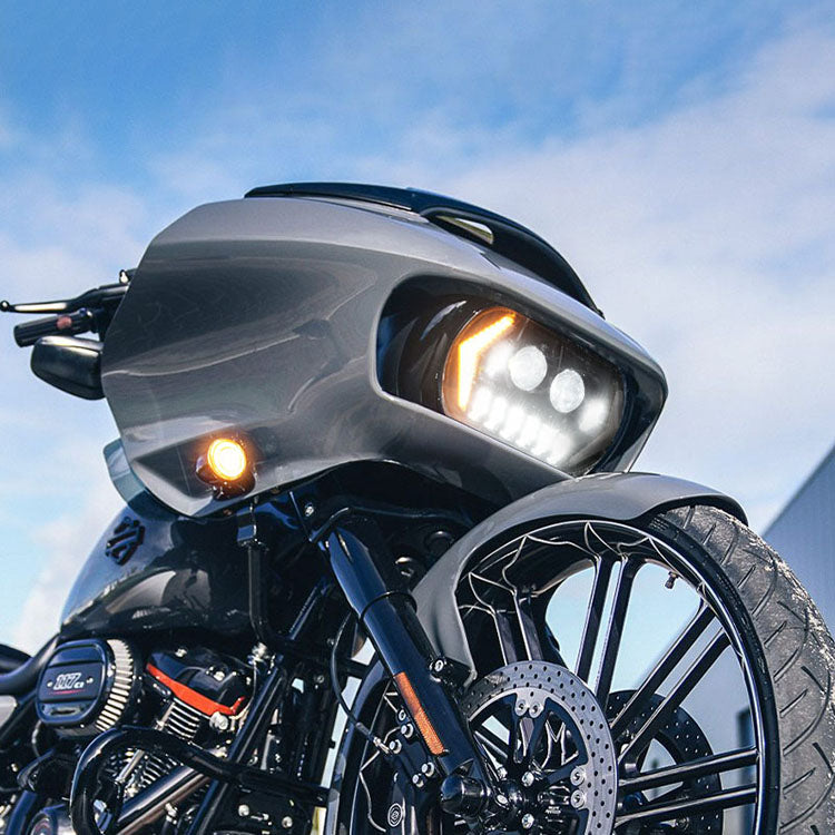Led Headlight with Turn Signals For Harley Davidson