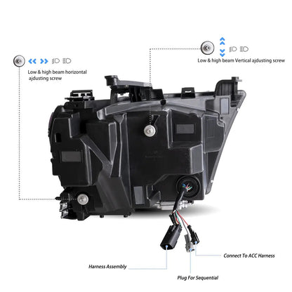 ram 1500 led headlights back view