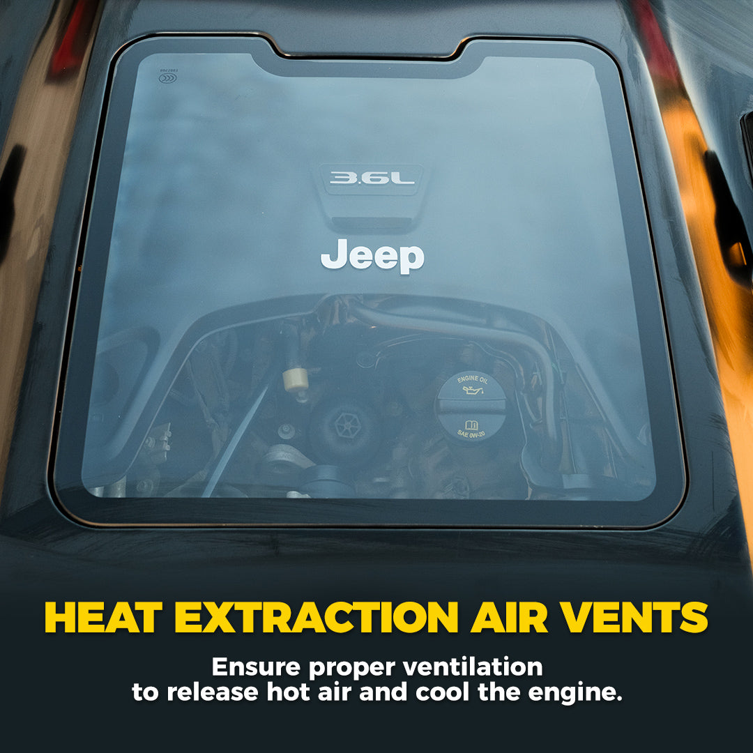 Capó con extractor de calor funcional SOLO para EE. UU. para Jeep Wrangler JL y Gladiator JT 2018 y posteriores