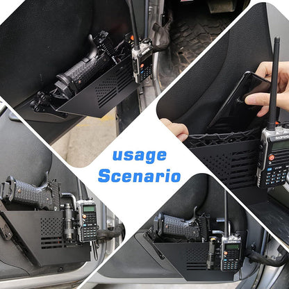 Front Door Storage Side Box for 2007-2018 Jeep Wrangler JK — Durable and Convenient Organizer