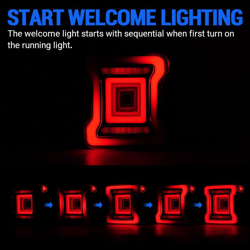 JK tail lights lighting function