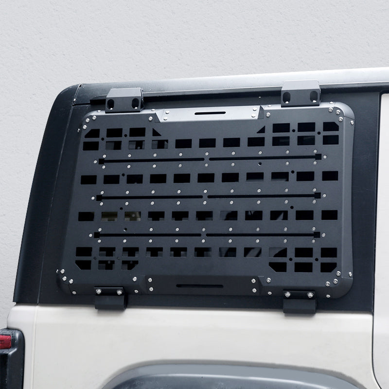 Auta Rear Panel Rear Window MOLLE Panel for 2018+ Jeep Wrangler JL 4-Door