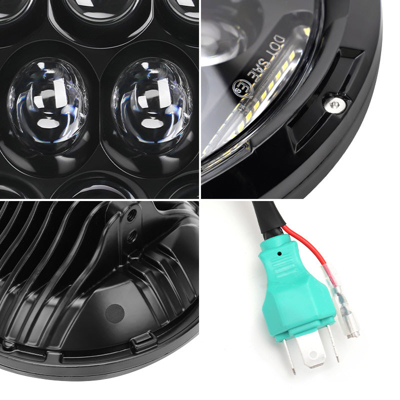 Black Warrior Cree LED Jeep Wrangler Headlights for JK CJ TJ 1997–2018
