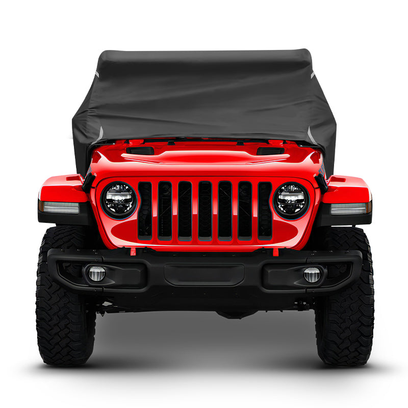 Weatherproof 420D Oxford Cab Cover for Jeep Gladiator JT — Durable, Protective, Fits Light Bar
