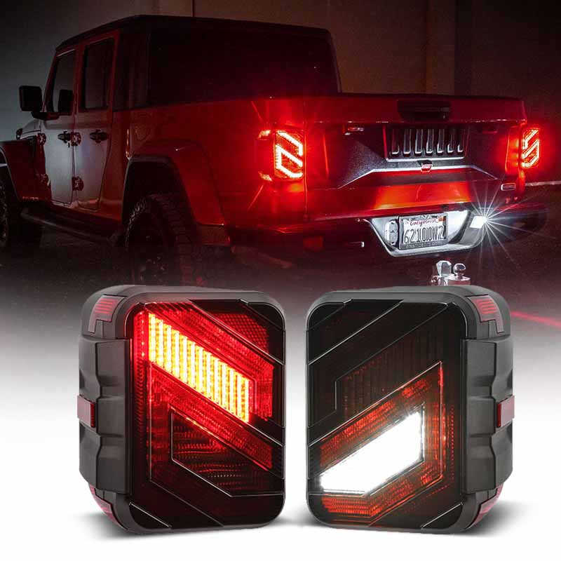Jeep Gladiator JT LED taillights 4 lighting modes