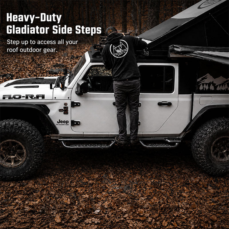 Jeep Running Boards Dual Steps for Gladiator 2020-2026