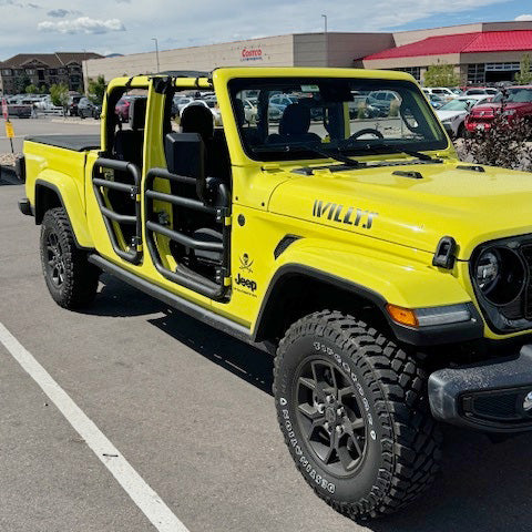 Heavy Duty Tube Door with Side View Mirror for Jeep Wrangler and