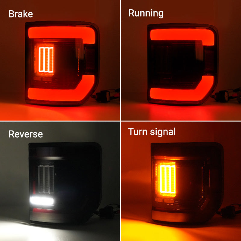 Flush Mount LED Tail Lights with Blind Spot Sensor Compatibility for Jeep Gladiator JT — Bright, Durable & Easy Install