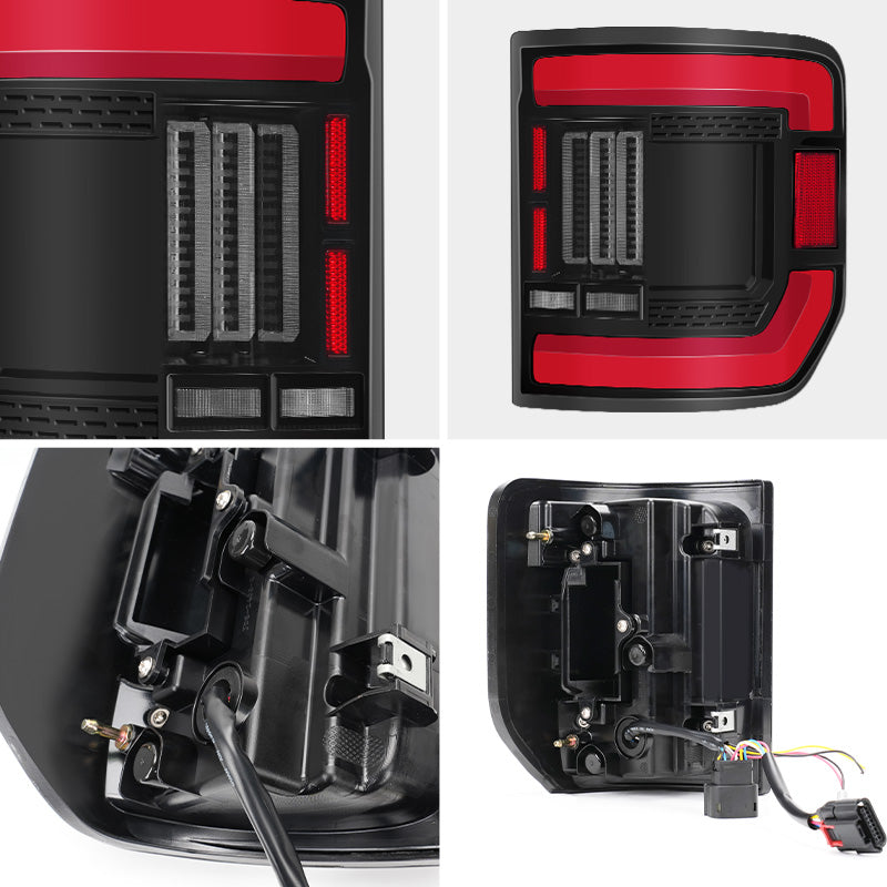 Flush Mount LED Tail Lights with Blind Spot Sensor Compatibility for Jeep Gladiator JT — Bright, Durable & Easy Install