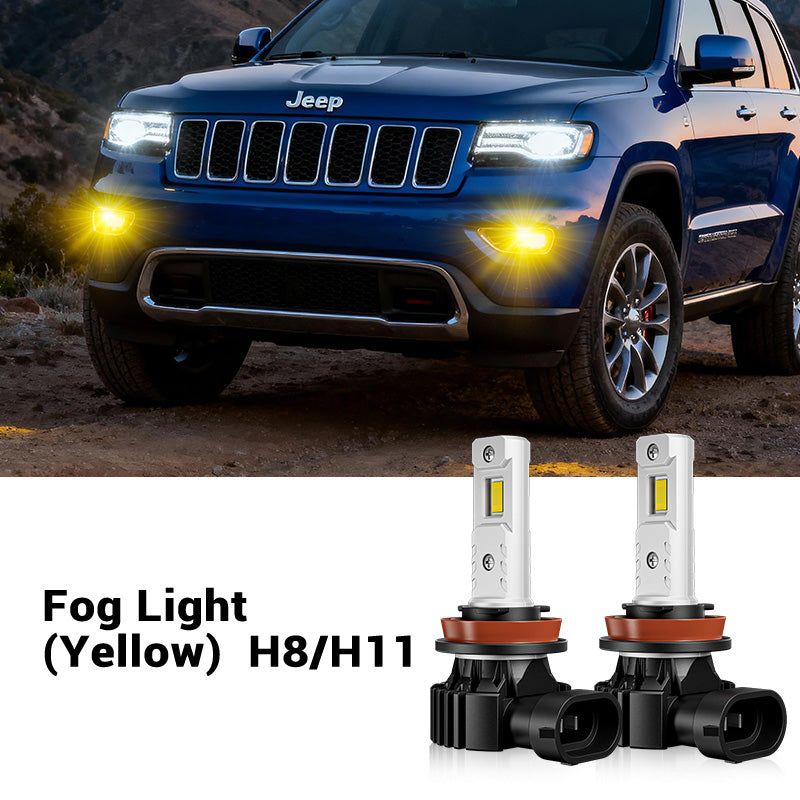 Fit For 2017-2022 Jeep Grand Cherokee H8 LED Headlight Bulbs & Fog Light Bulbs| SP Air Series