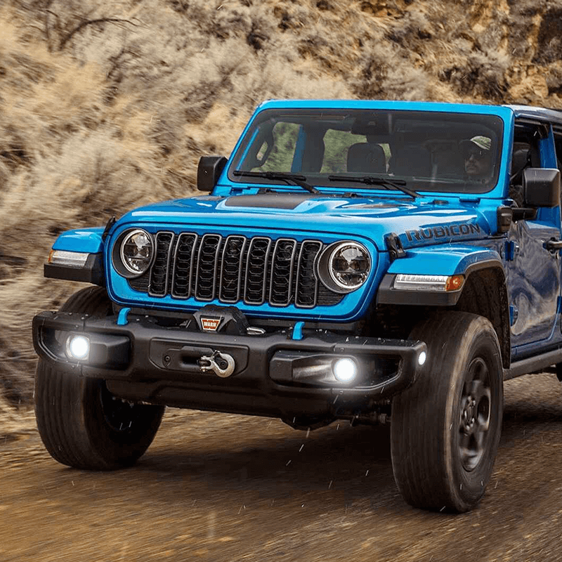 Jeep JK grille and fender lights with DRL and sequential turn signals