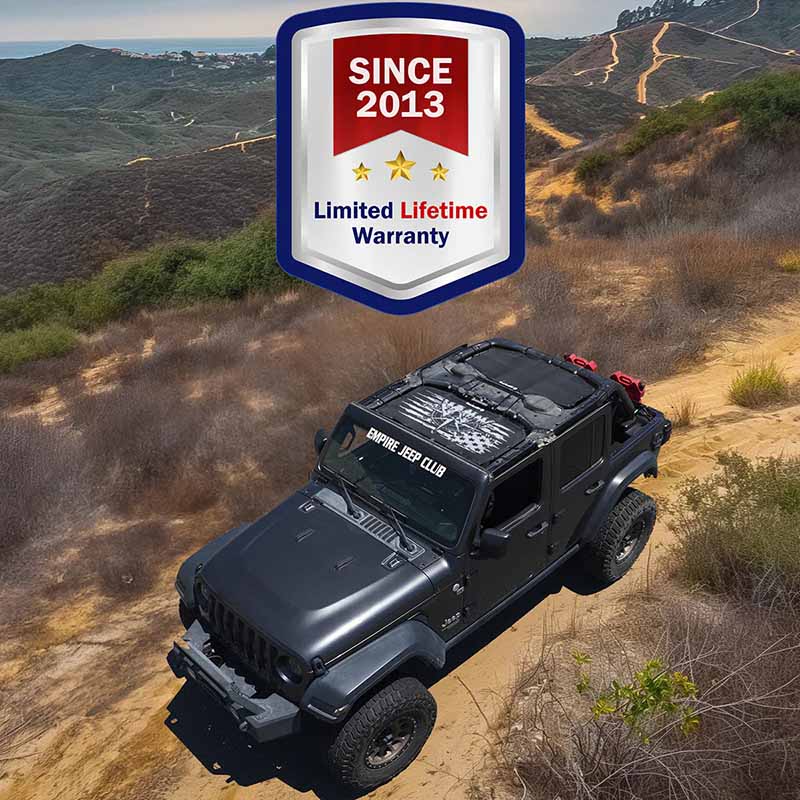 Driving down the road with a Jeep JK awning installed