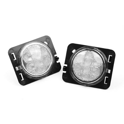 Sliver Jeep JK turn signal and fender flares lights