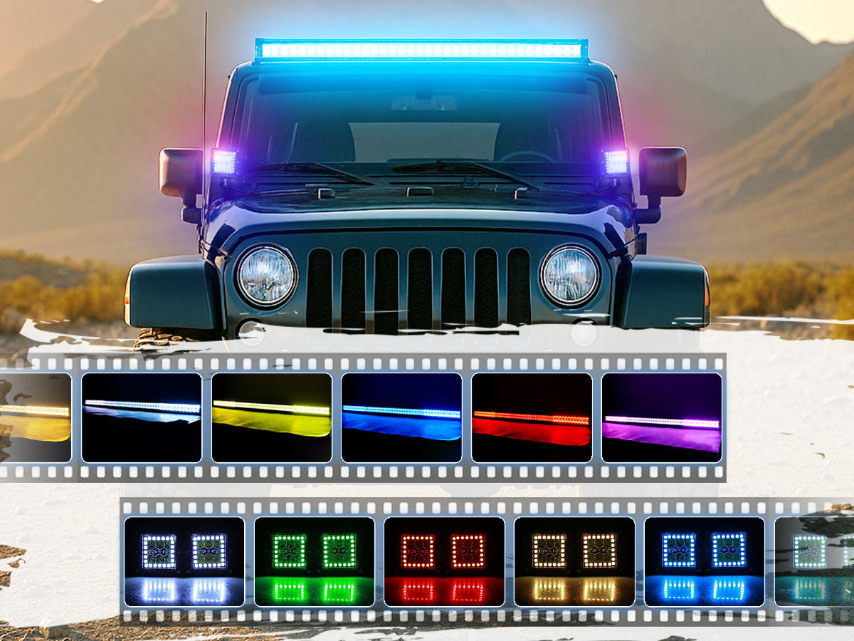 Jeep JK light bar color