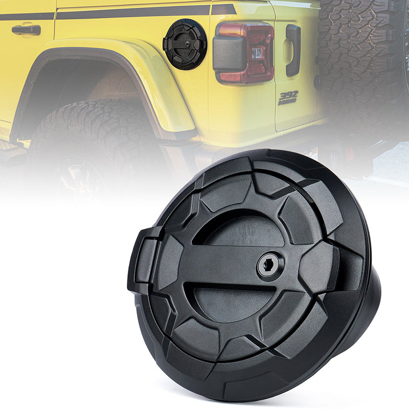 Gas Cap Cover With Key Latch for 2018-Later Jeep Wrangler JL