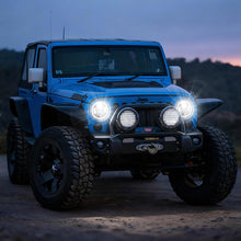 7 inch 80W Jeep LED Halo Headlights with DRL & Turn Signals for 1997-2018 Wrangler JK CJ TJ
