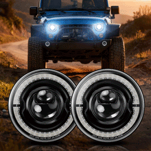 Jeep Wrangler led halo headlights install in TJ JK